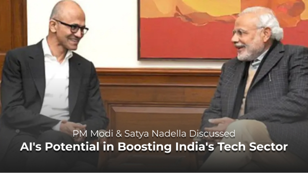 PM Modi Meets Satya Nadella to Discuss AI’s Potential in Boosting India’s Tech Sector